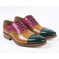 Colorful Genuine Leather Mens Flat Busines Shoes (NX 422)